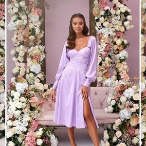Satin Lilac Dress NWT!!!